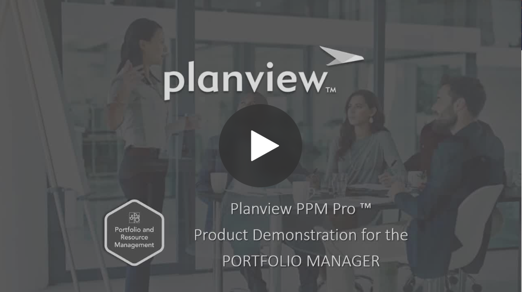 Demo - PPM Pro for the Portfolio Manager